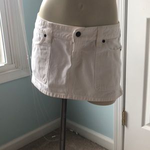 Abercrombie & Fitch white denim skirt 100% cotton